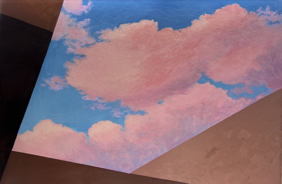2020-01 Evening Clouds Above Courtyard